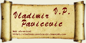 Vladimir Pavičević vizit kartica